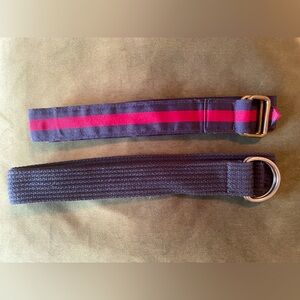 Casual Belts Navy Woven /Navy and Red
